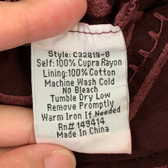 JOHNNY WAS Avery Embroidered Dress Boho Eyelet Aztec - Picture 9 of 10